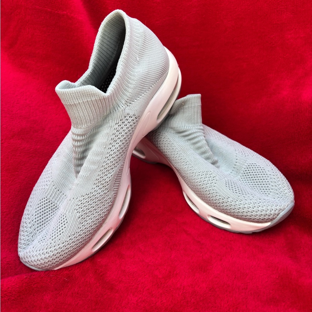 Women's Gray Slip-On Sneakers
